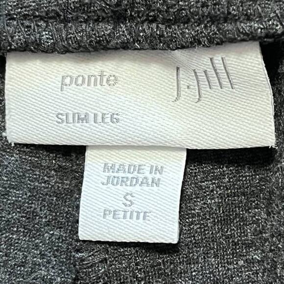 J.JILL Slim Leg Ponte Pull On Pants in Charcoal Gray SZ SP - Picture 6 of 9